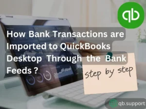 image of bank transactions to the QuickBooks