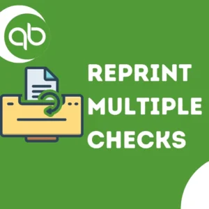 image of reprinting multiple checks