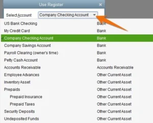 Image of void a check in QuickBooks