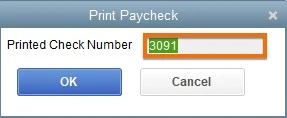 Image of void a check in QuickBooks