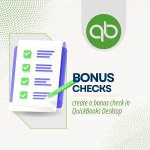 Bonus Check in QuickBooks Desktop